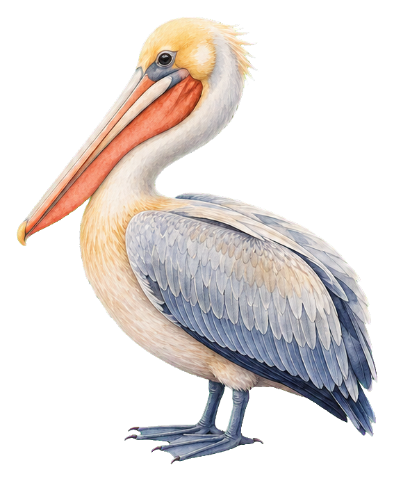 Preview for Watercolor Pelican Sticker