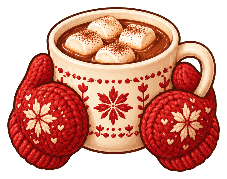 Preview for Mittens Holding Cocoa