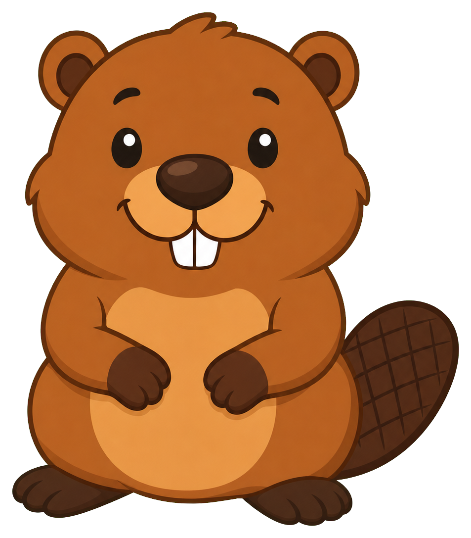 Preview for Simple Beaver Sticker Graphic