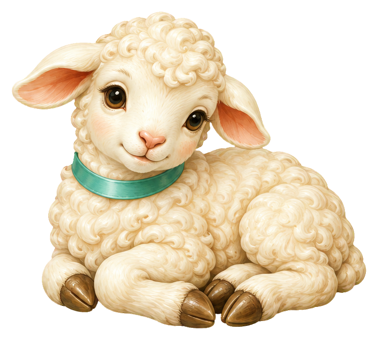 Preview for Easter Garden Resting Lamb