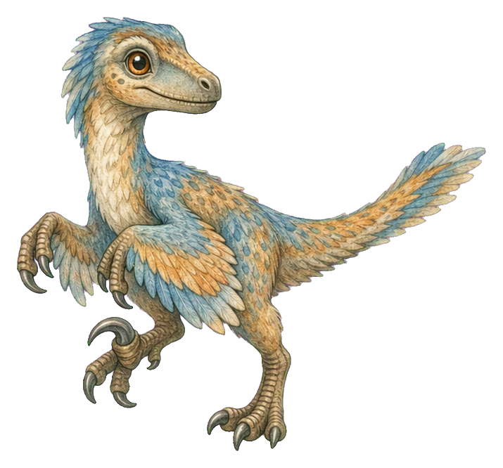 Preview for Deinonychus Kawaii Sticker Graphic
