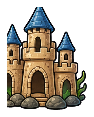 Preview for Aquarium Castle Sticker Graphic