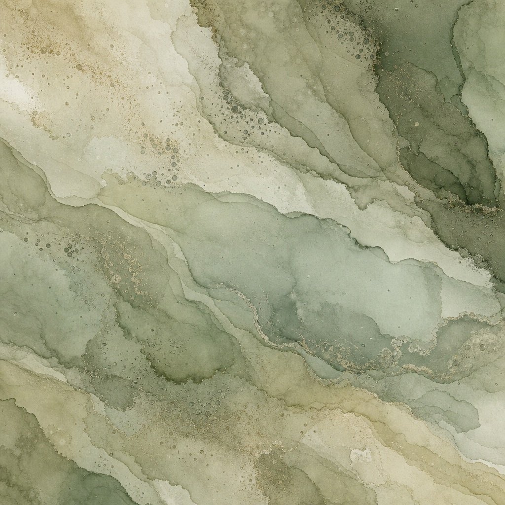 Soft green and beige organic abstract wash with layered watercolor-like texture