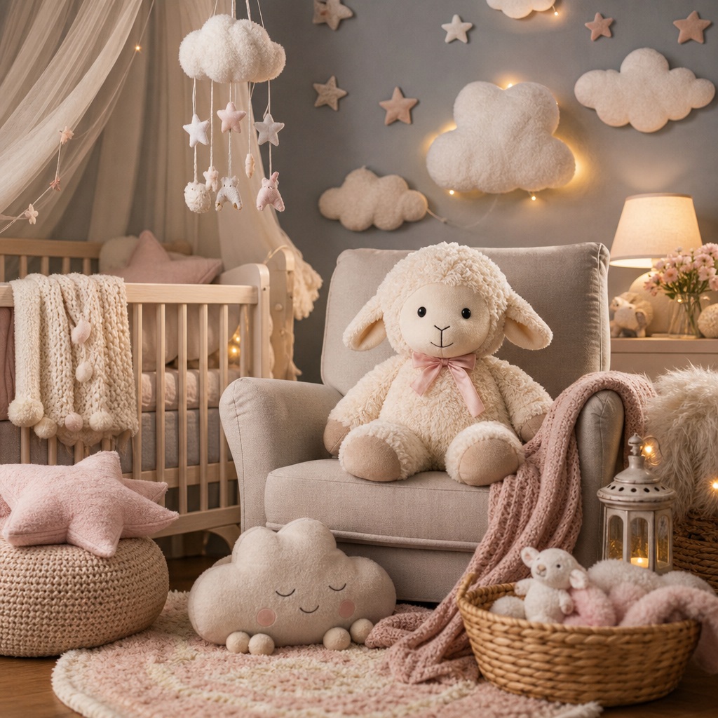 Preview for Pastel Baby Nursery Stock Background