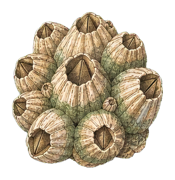 Preview for Barnacle Cluster Vintage Marine Sticker