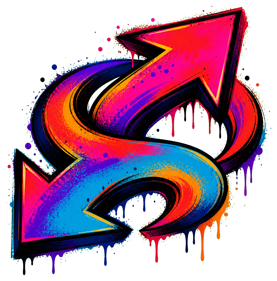 Preview for Graffiti Arrow Sticker Graphic