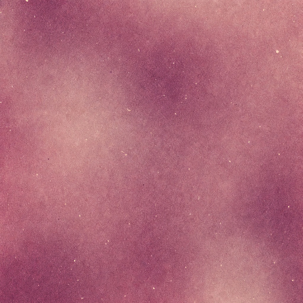 Soft faded rose pink background with film grain and faint dust flecks