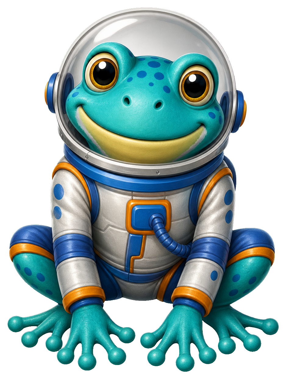 Preview for Space Frog Sticker Graphic