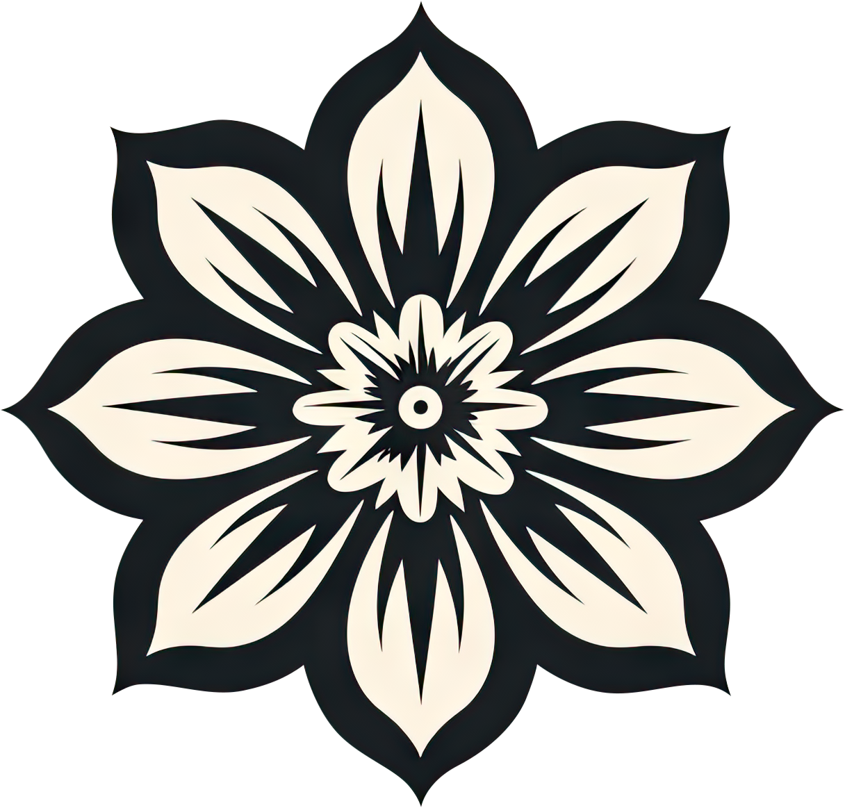 Preview for Stylized-floral-design-logo-flower-sticker-a9e2f