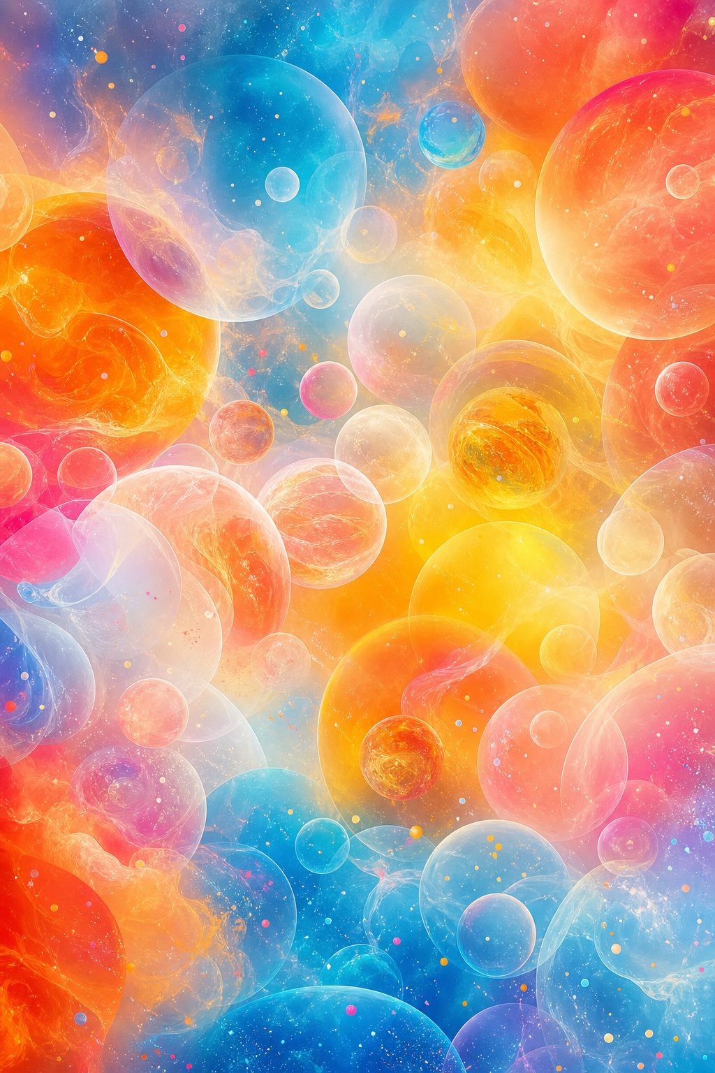 Preview for Colorful Cosmic Bubble Background