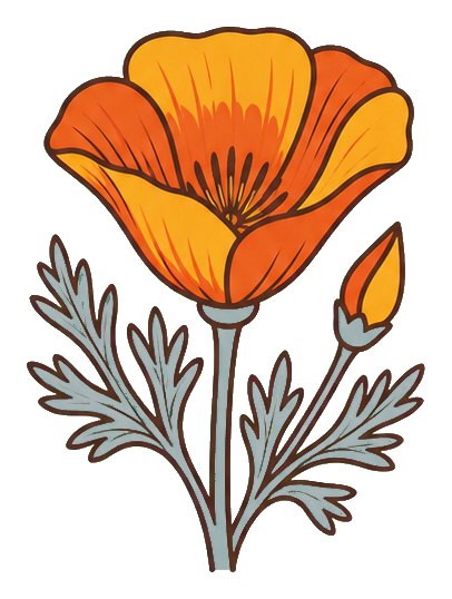 Preview for Golden Poppy Bloom Sticker