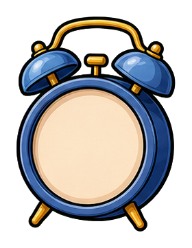 Preview for Blank Alarm Clock Sticker