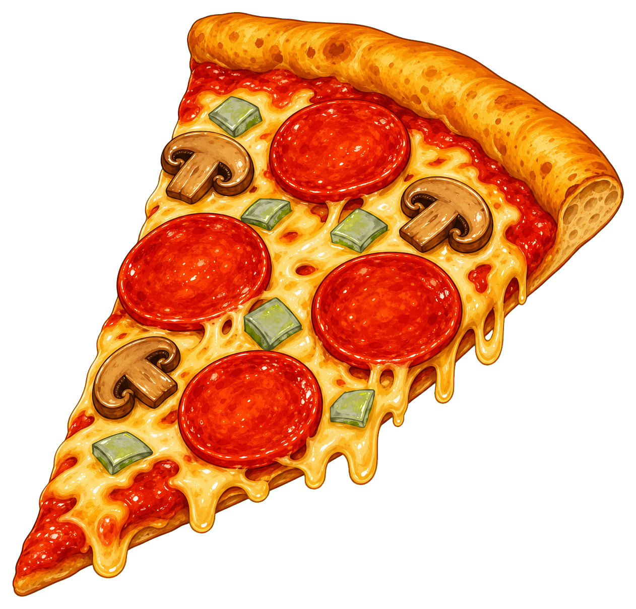 Preview for Pizza Slice Sticker Graphic
