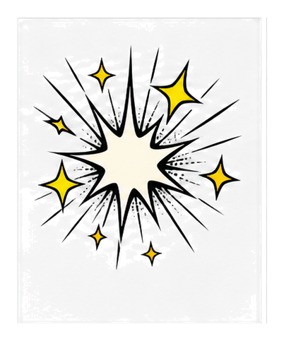 Preview for Sparkle Blast Comic Sticker