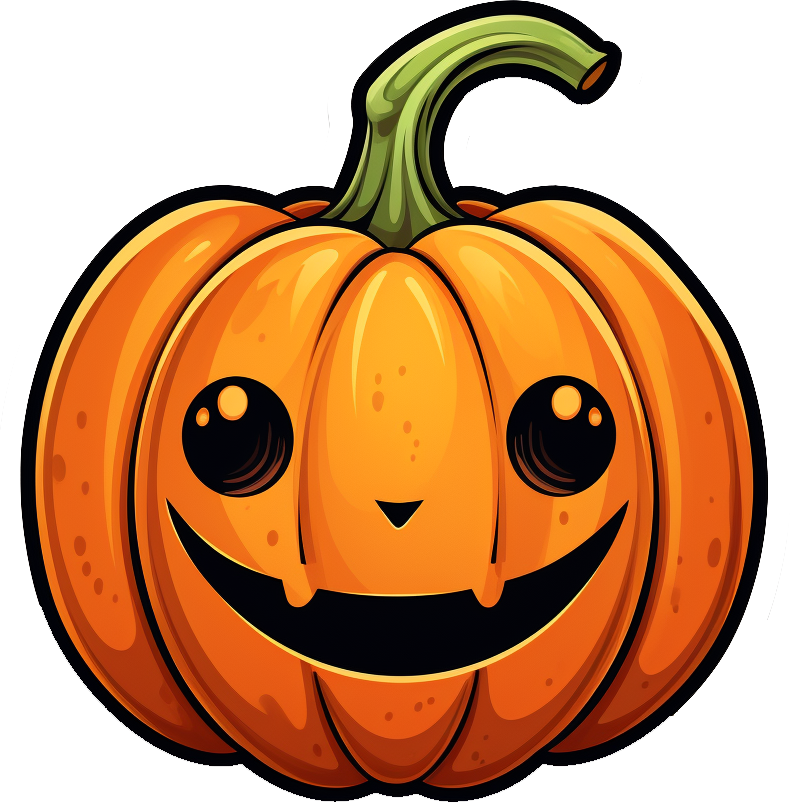 Preview for Cartoon-pumpkin-illustration-pumpkins-sticker-090b5