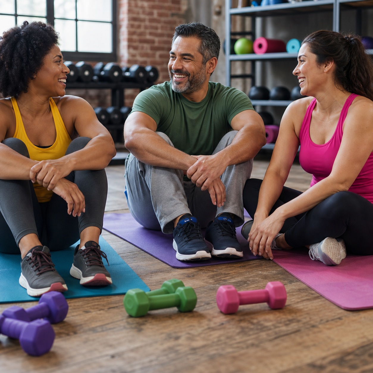 Preview for Fitness Group Gym Background