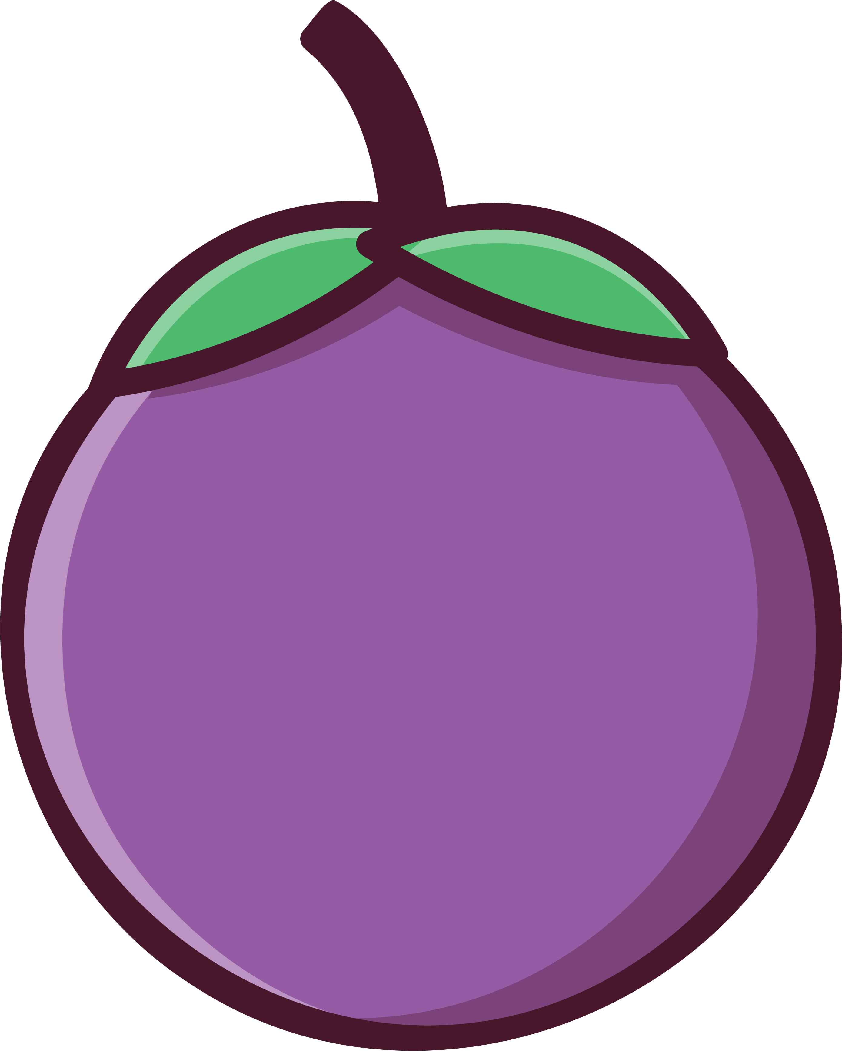 Preview for Cartoon-purple-plum-illustration-emoji-body-sticker-c3c03
