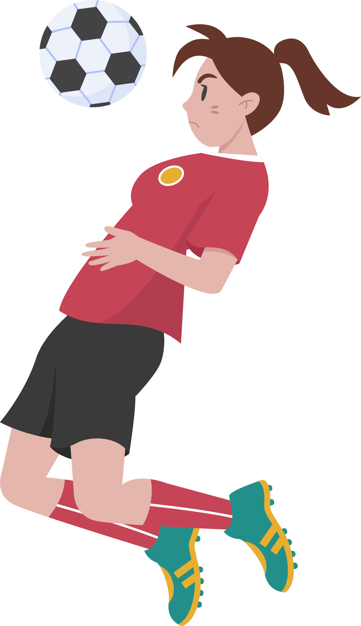 Preview for Female-soccer-player-illustration-sticker-055c6