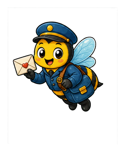 Preview for Mail Carrier Bee Sticker