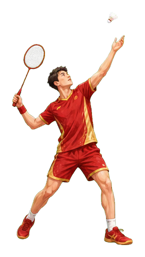 Preview for Badminton Serve Sticker For Sports Designs