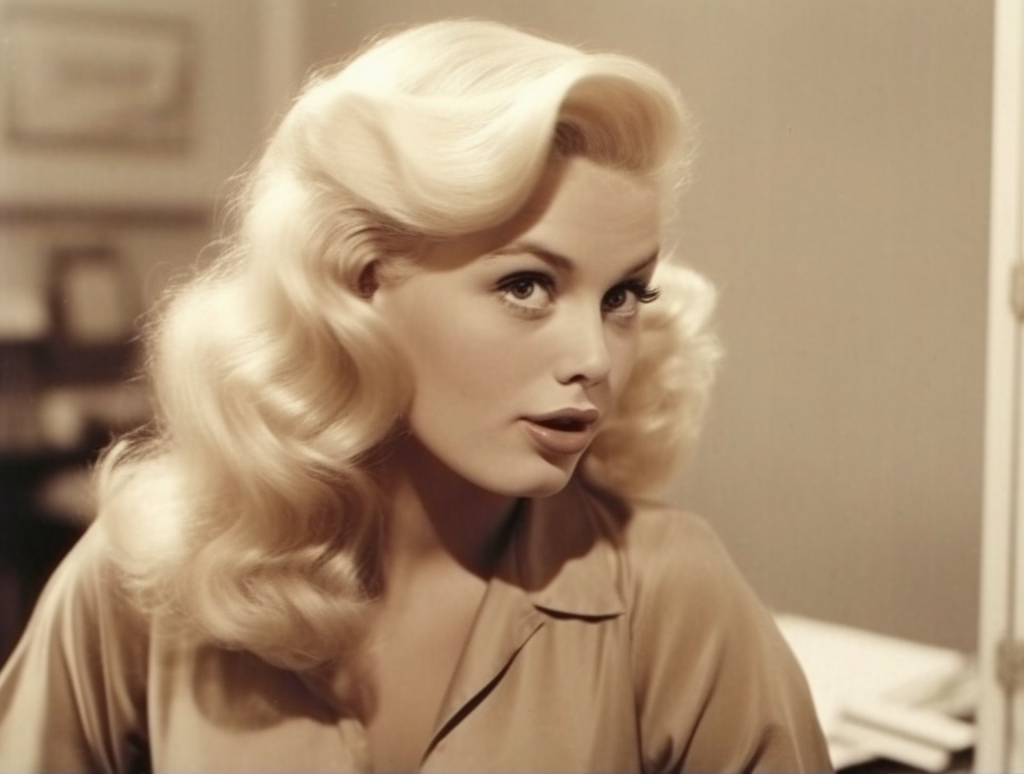 Preview for Vintage-hollywood-glamour-portrait-vintage-meme-background-9afce