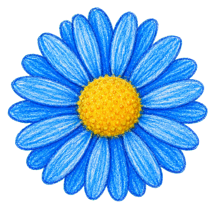 Preview for Blue Daisy Sticker Graphic
