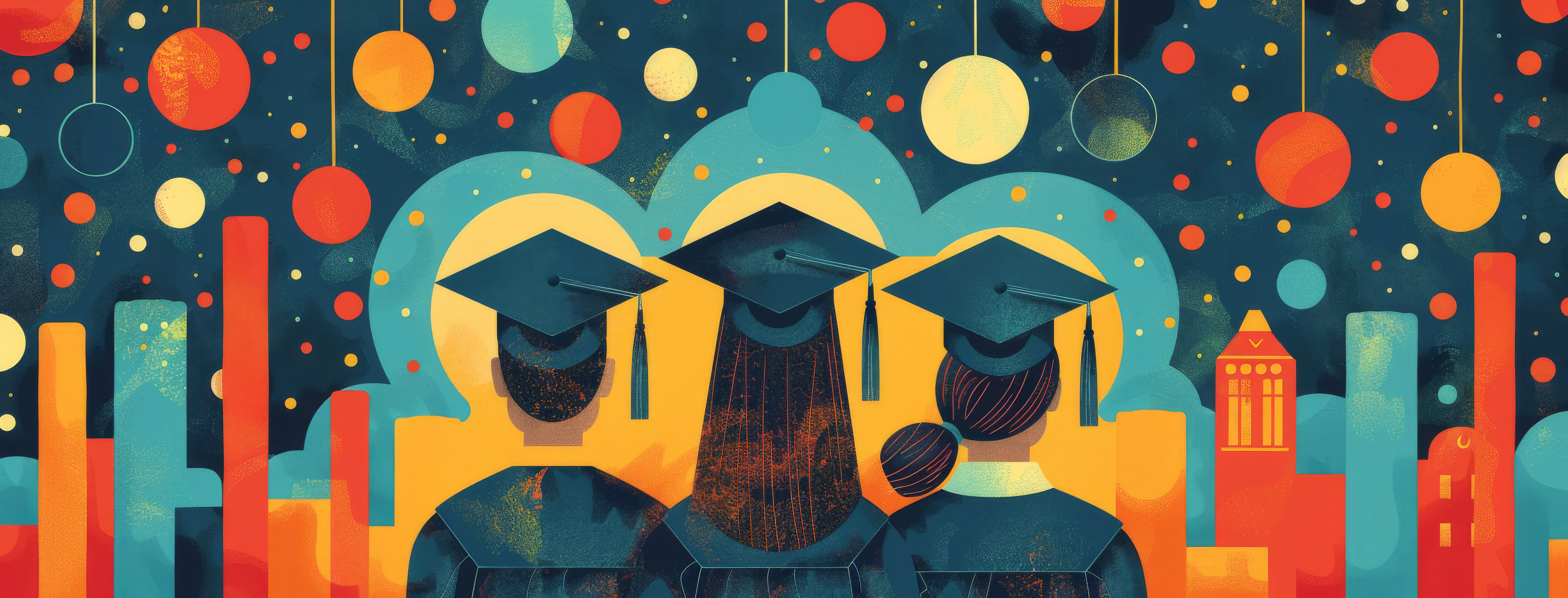 Preview for Graduates-city-illustration-graduation-cover-background-a8898