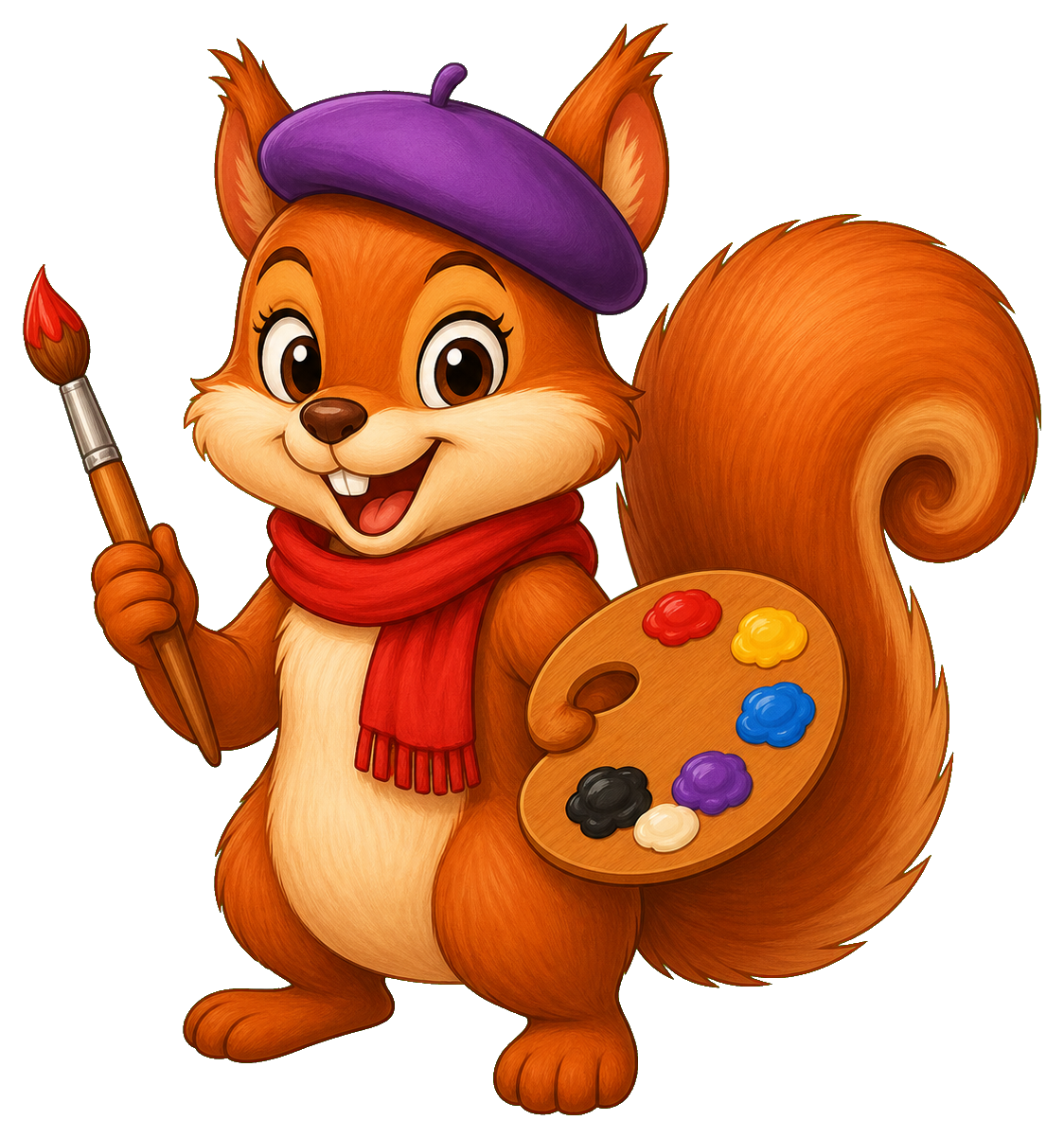 Preview for Artist Squirrel Sticker