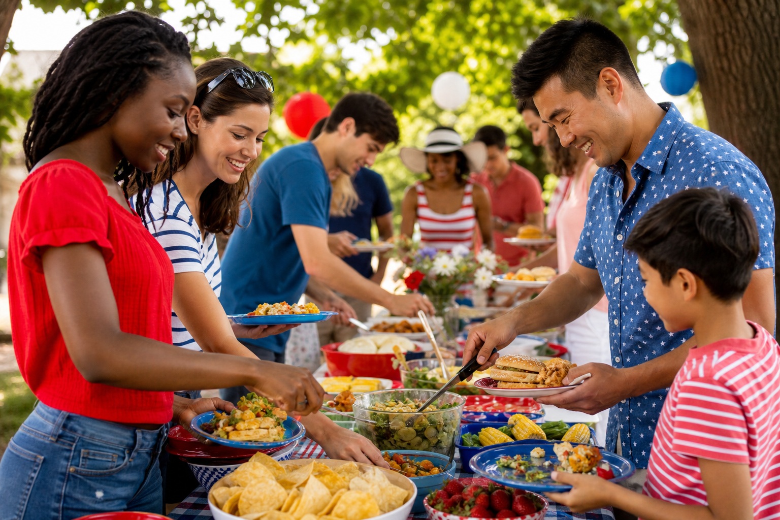 Preview for Fourth Of July Picnic Background