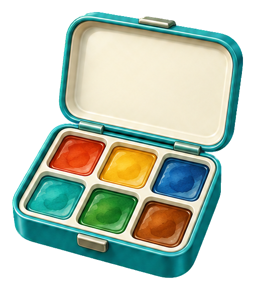 Preview for 3d Craft Studio Watercolor Tin