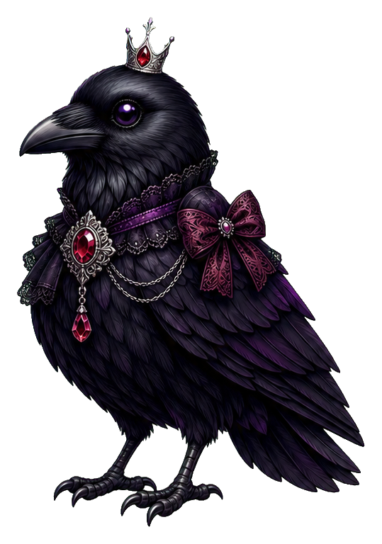 Preview for Raven Tiny Crown Sticker