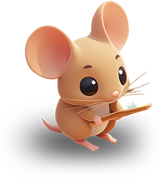 Preview for Cartoon-mouse-painting-animal-sticker-ed2c8