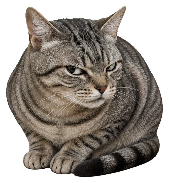 Preview for Suspicious Gray Tabby Cat Sticker