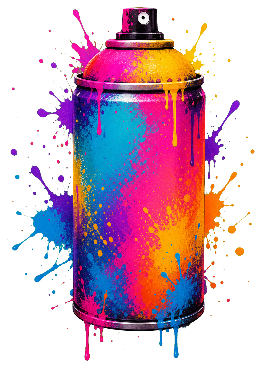 Preview for Blank Spray Can Graffiti Sticker