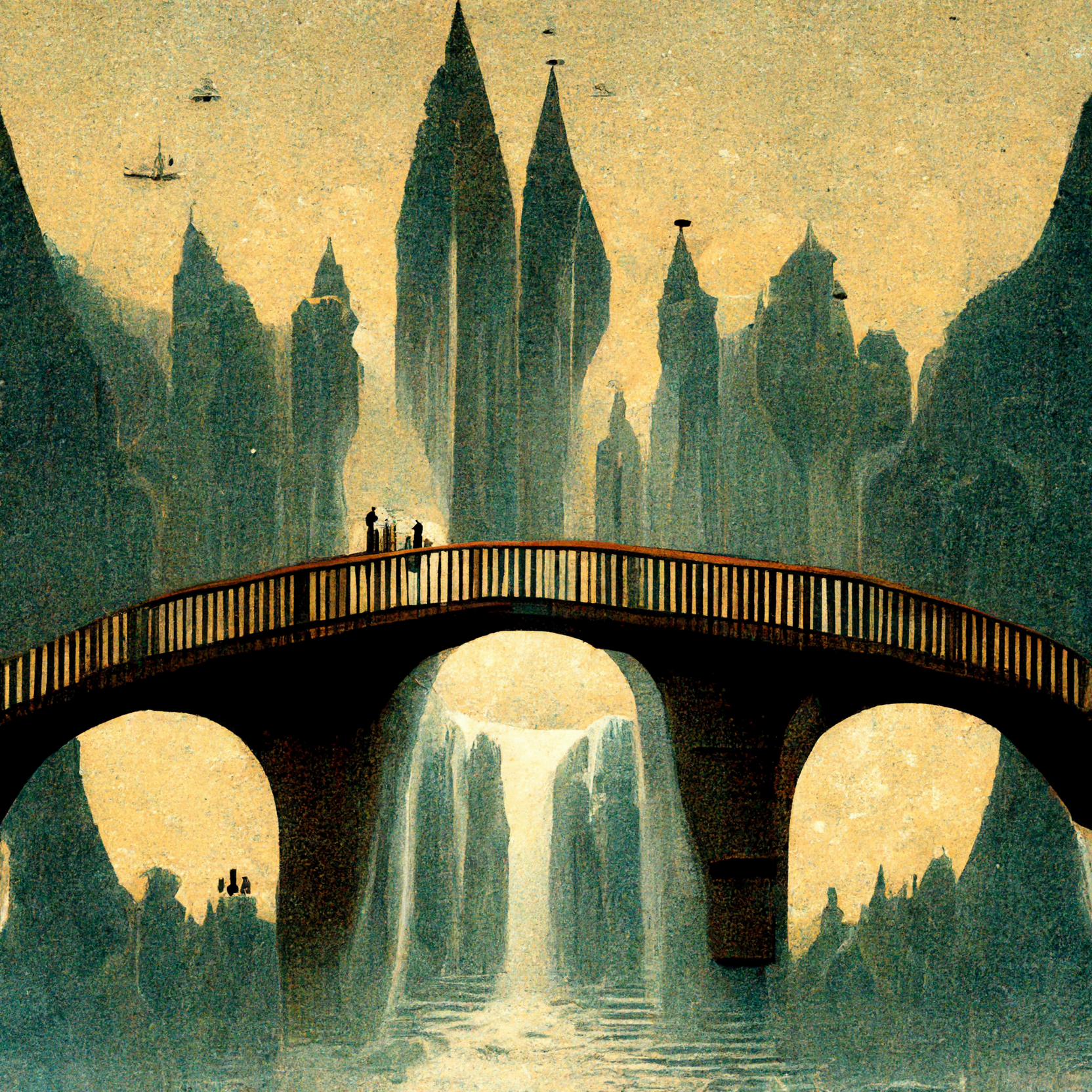 Preview for Futuristic-bridge-landscape-ai-images-background-23c74