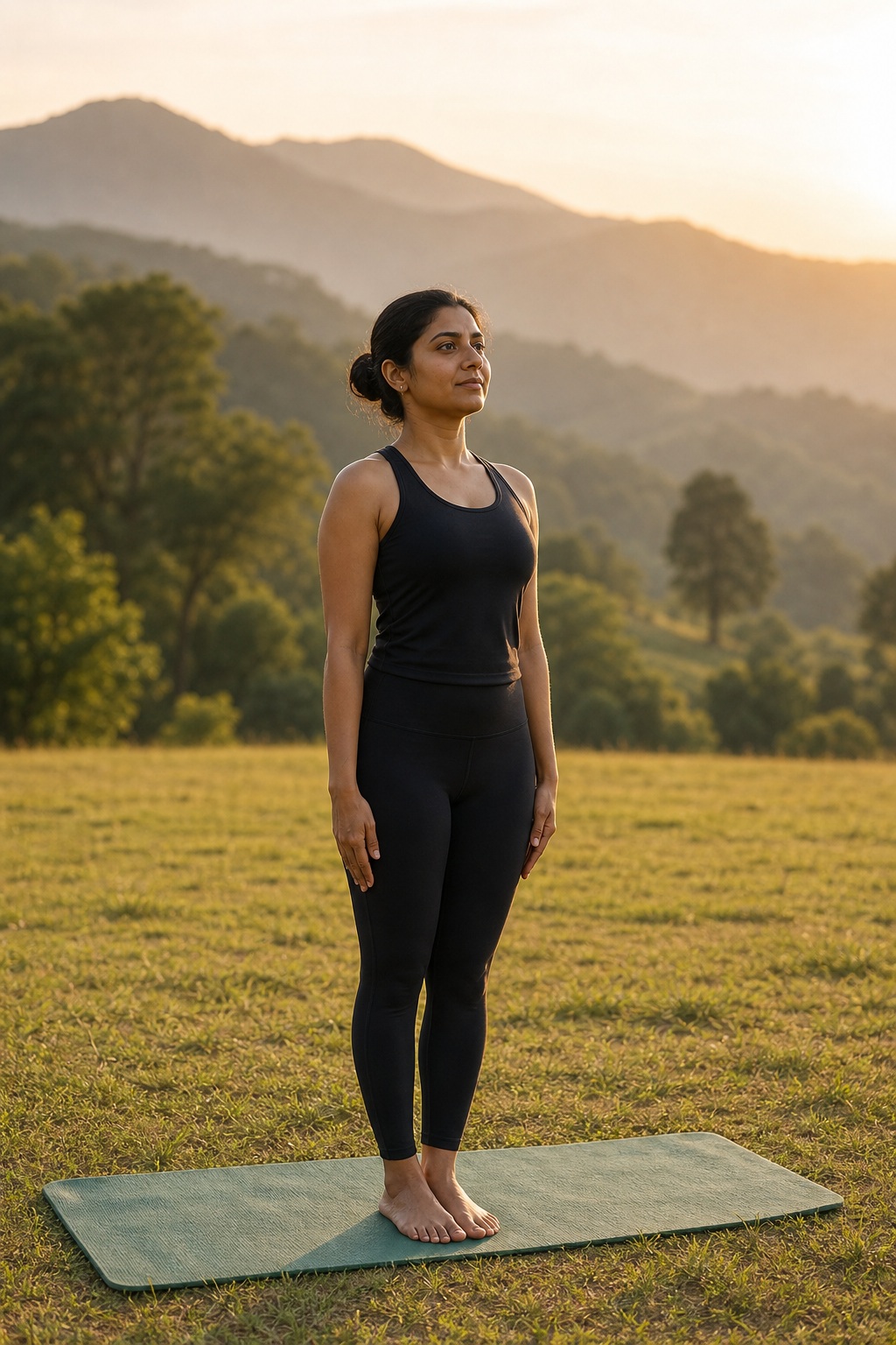 Preview for Vertical Mountain Pose Yoga Background