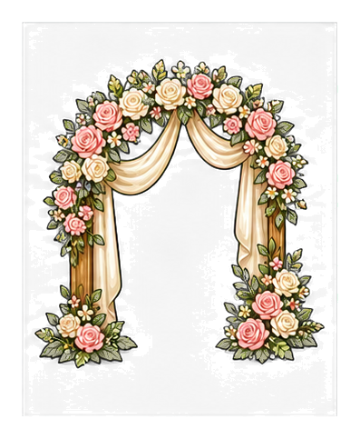 Preview for Floral Arch Sticker Graphic