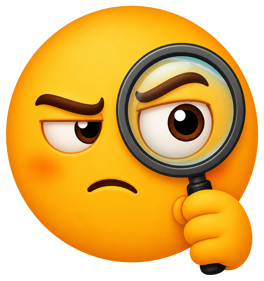 Preview for Suspicious Magnifier Face Sticker