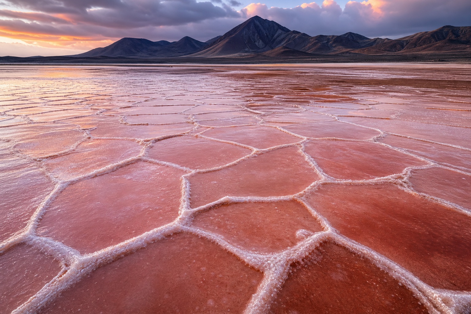 Preview for Rose Salt Flat Mineral Background