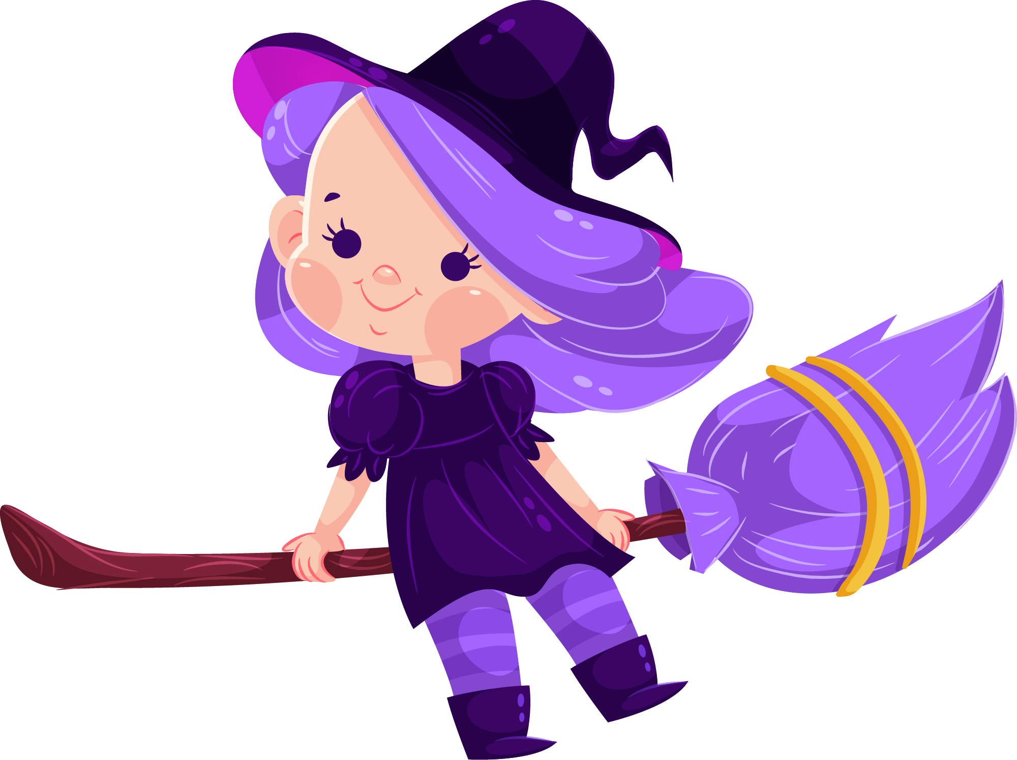 Preview for Cartoon-witch-illustration-witches-sticker-0e7a5
