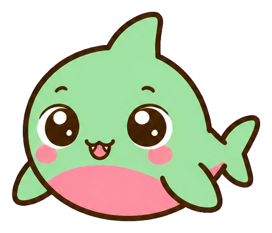 Preview for Melon Slice Shark Pup Sticker