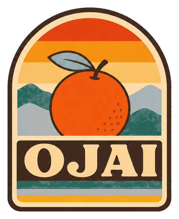 Preview for Ojai Orange Retro California Sticker