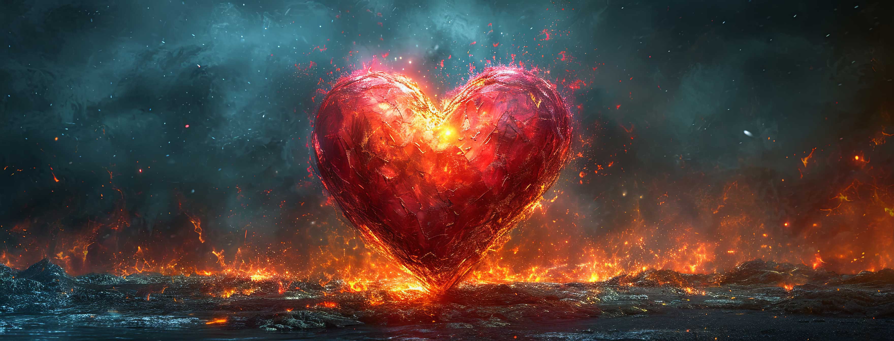 Preview for Blazing-heart-in-flames-heart-cover-background-154a9