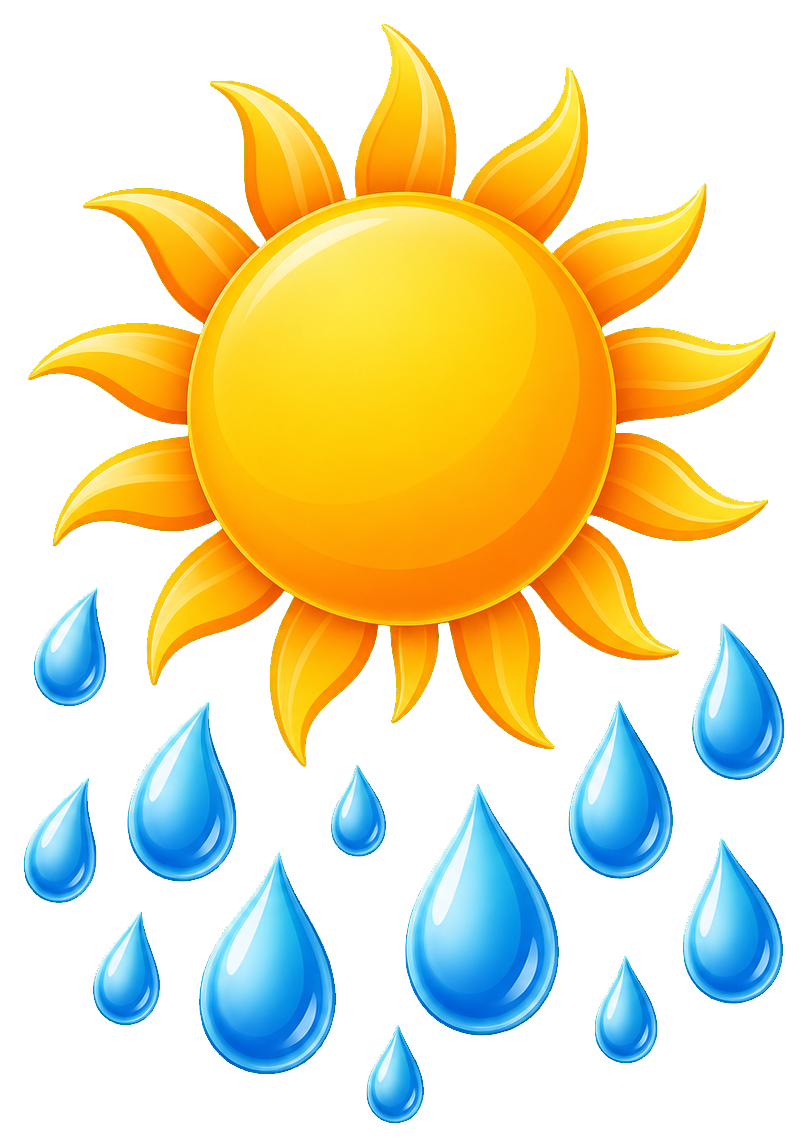 Preview for Sunshower Weather Sticker Graphic