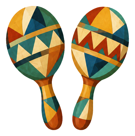 Preview for Cubist Musical Instruments Maraca Pair