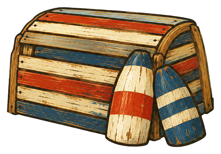 Preview for Coastal Lighthouse Lobster Trap And Buoys