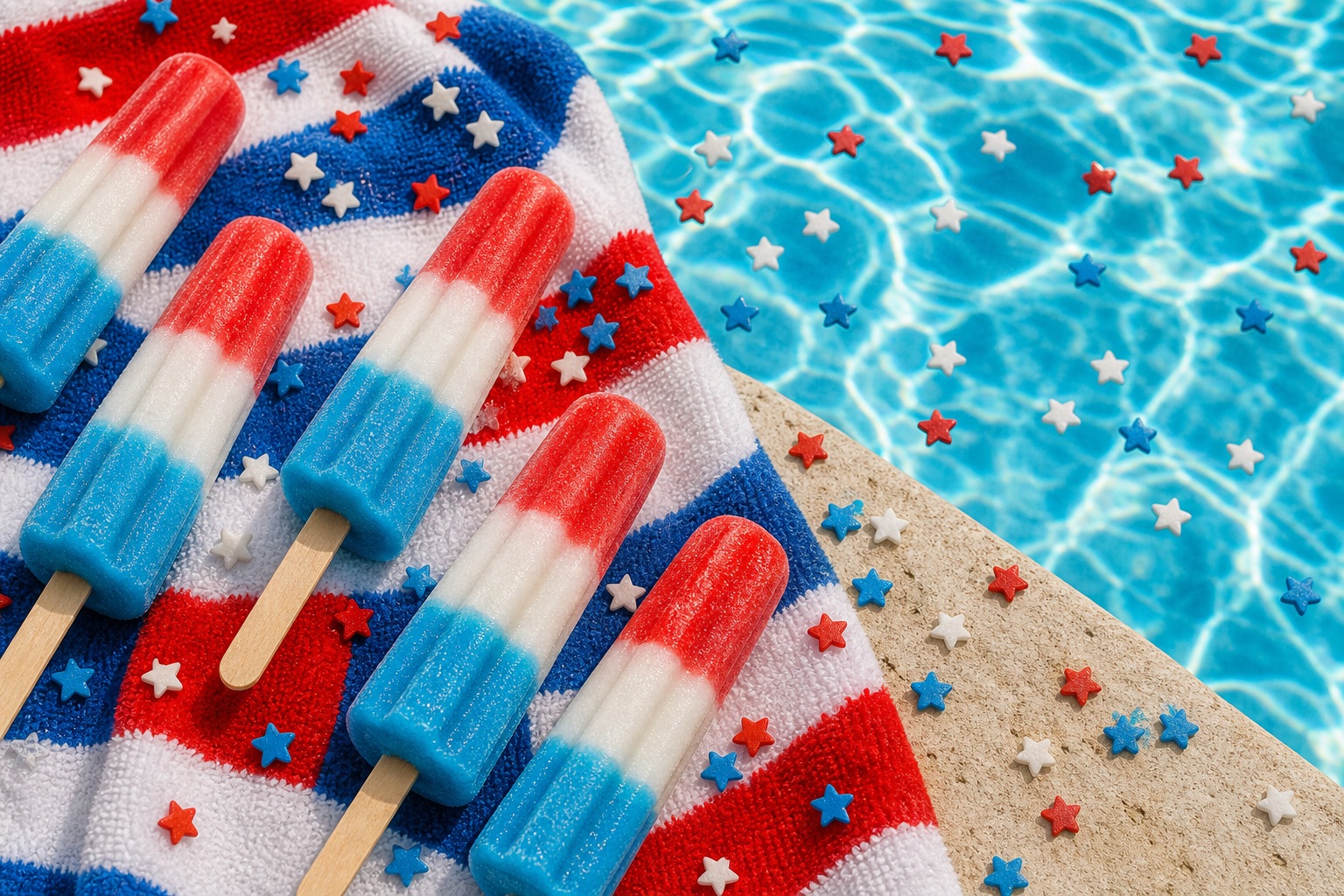 Preview for Patriotic Poolside Popsicles Background