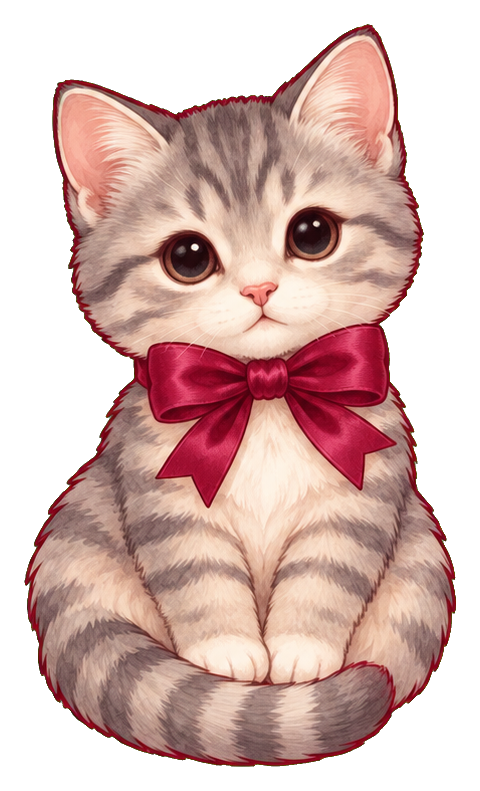Preview for Coquette Kitten With A Bow