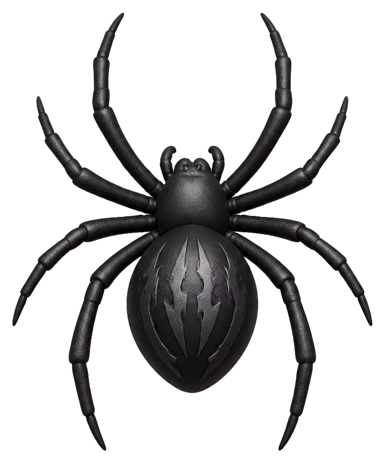 Preview for Black Spider Sticker For Dark Designs