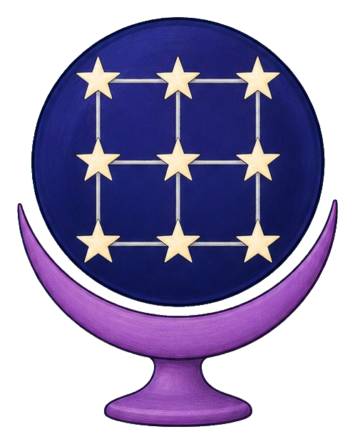 Preview for Indigo Star Map Globe Sticker
